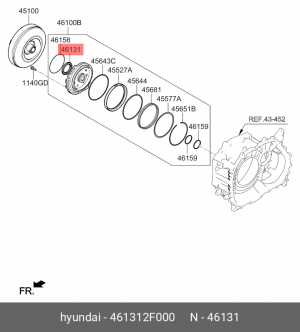 Уплотнительное кольцо 461312F000 HYUNDAI KIA