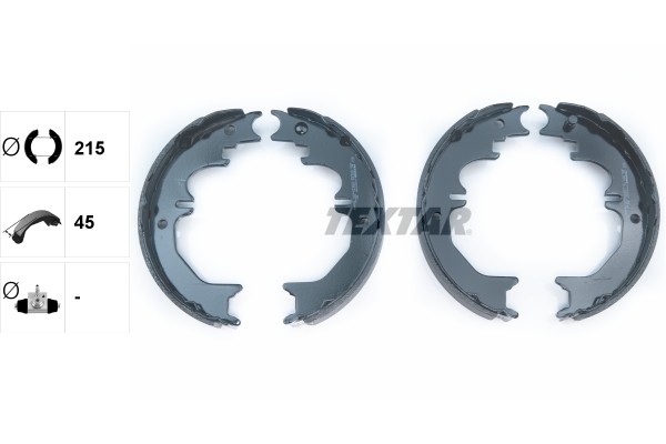 Toyota LC90 колодки ручного тормоза 91066100 TEXTAR