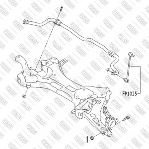 Kia Sportage 10-/Ix35 (до 10,13г) стойка стаб.перед. FP1025 FIXAR