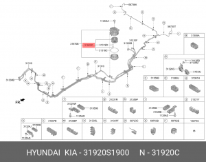 Kia Sorento Prime 2016 2.2D/Sorento UM18 2.2D/Santa Fe 18 2.2D - фильтр топливны 31920S1900 HYUNDAI KIA