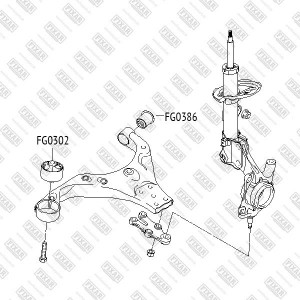 Hyundai Tucson/Sonata EF/SantaFe 06-12/Elantra/Ceed/i30 06-10/Sportage/Rio 06-/V FG0302 FIXAR