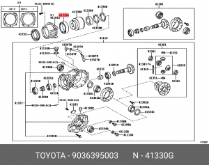Toyota Rav-4 подшипник вискомуфты (17мм ) 95*120*17 Corolla/Allion ZE124, Vista  90363-95003 TOYOTA