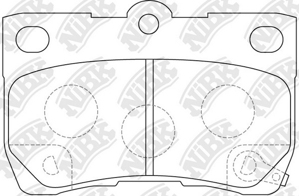 LEXUS GS 06-, IS 02-06 колодки задние PN1494 NIBK