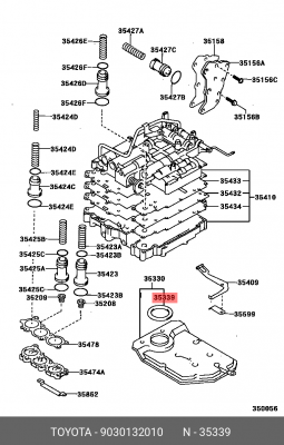 Toyota прокладка фильтра акпп (кольцо) 90301-32010 TOYOTA
