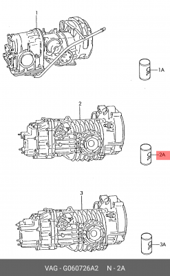 Масло трансмиссионное МКПП 1L  VAG 86 75W API GL4 цвет: желтый G 060 726 A2 VAG