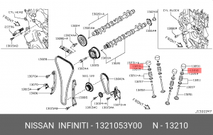 Nissan сухарь клапана 13210-53Y00 NISSAN INFINITI