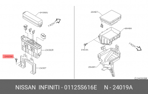 Nissan болт 01125S616E NISSAN INFINITI
