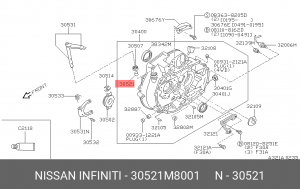 Nissan Almera N16 Втулка вилки сцепления 30521-M8001 NISSAN INFINITI