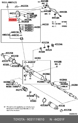 Сальник рулевой колнки Toyota Corolla 90311-19010 TOYOTA