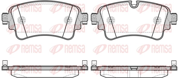 AUDI A4/A5/Q5/Q7 15-> колодки задние 1669.08 REMSA