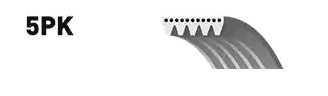 Ремень поликлиновой 5-PK-940 GATES