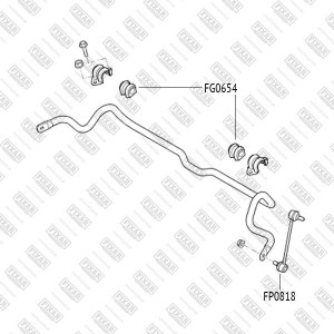 Hyundai SonataYF 10-/Optima 11-/Cerato 12-/16-/Solaris 17-/Kia Rio 17- втулка ст FG0654 FIXAR