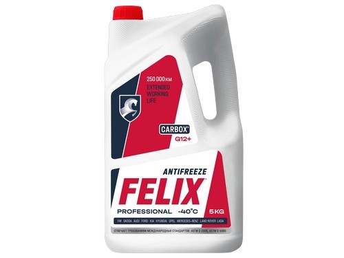 яАнтифриз красный FELIX CARBOX G12 (5л.) 430206033 FELIX