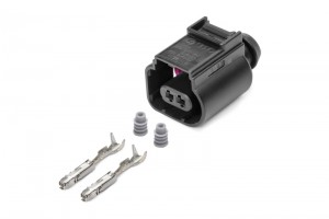 Разъем 8K0973702 (2pin) 2 контакта датчика детонации, мотора омывателя, лампы по AX6642S CARGEN