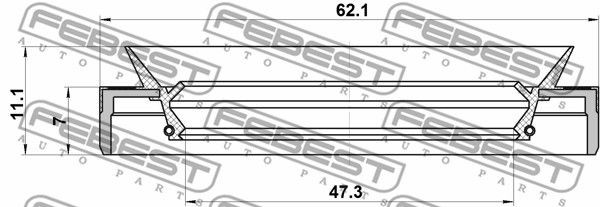 Suzuki Swift сальник ступицы внутренний 95MES-49620711X FEBEST