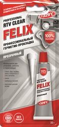 Герметик прокладка профессиональный прозрачный  32г 411040061 FELIX