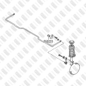 Kia Spectra ИЖ Втулка задн стабилизатора FG0255 FIXAR