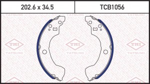 Nissan Almera n16 Колодки тормозные барабанные, комплект TCB1056 TATSUMI