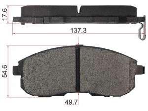Тормозные колодки FR NISSAN TEANA 32  VQ25/JUKE F15 MR16DD STD1060JN00A SAT