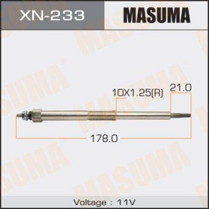 Nissan 2.2, 2.5 дизель свеча накаливания XN-233 MASUMA