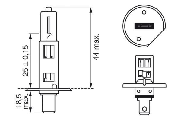 H1 12V-55W STANDARD 1 987 302 011 BOSCH
