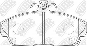 Колодки тормозные (Колодки тормозные HONDA/LR CIVIC/FREELANDER -06 передн.) PN8103 NIBK