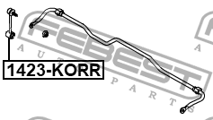SS Actyon 11- Стойка заднего стабилизатора 1423-KORR FEBEST