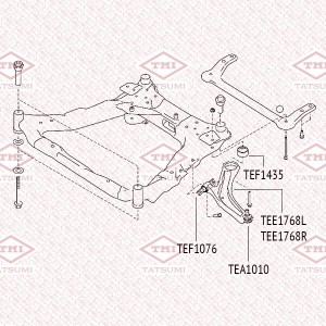 Nissan X-Trail T31, Qashqai рычаг передний правый TEE1768R TATSUMI