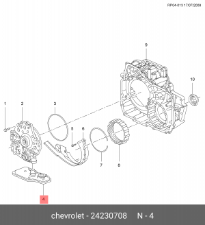 Chevrolet Cruze1.6/Epica фильтр АКПП 24230708 GENERAL MOTORS