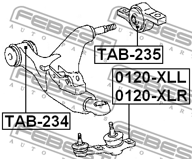 Lexus GS шаровая нижняя двойная 0120-XLL FEBEST