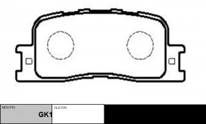GK1057(новый номер)=CKT43(старый номер) КОЛОДКИ ТОРМОЗНЫЕ CKT43/GK1057 CKT-43 CTR