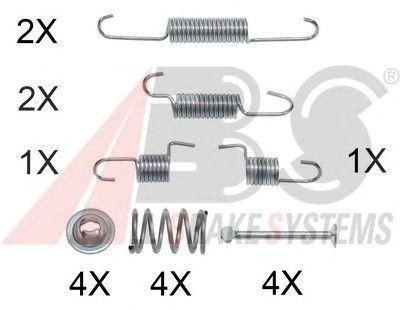 Chevrolet Lacetti/Epica/Nubira набор монтажный колодок ручника 0025Q ABS