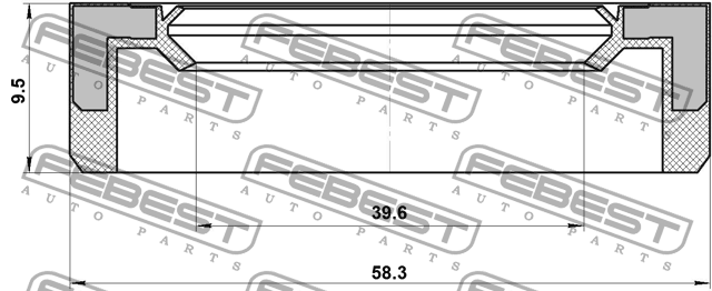 Suzuki сальники полуоси 95BAS-41581010X FEBEST