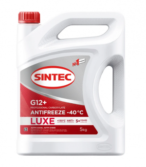 Антифриз SINTEC -40  G12+ LUX красный  5кг  (4шт/144/36) новая позиция 614503 SINTEC