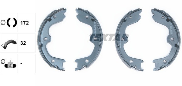 INFINITI EX25/EX35/EX37/ колодки ручника 91065900 TEXTAR