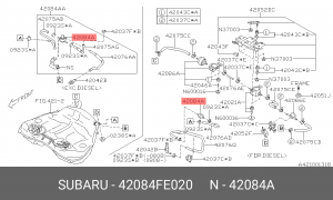 Subaru клапан топливный 42084FE020 SUBARU