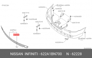 Nissan Almera N16 заглушка буксировочного крюка передняя 622A1-BN700 NISSAN INFINITI