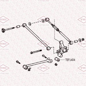 Сайлентблок заднего поперечного рычага TEF1404 TATSUMI
