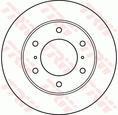 MITSUBISHI Pajero III, IV 3.5/2.5D/3.2D 04/00- диск тормозной передний DF4870 TRW