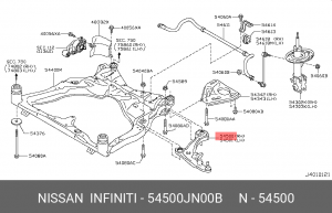 Nissan Teana j32 рычаг перед прав 54500-JN00B NISSAN INFINITI