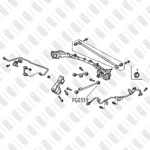 Сайлентюлок задней подвески H-RV 1997- FG0359 FIXAR