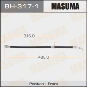 Toyota Corolla шланг тормозной правый BH-317-1 MASUMA