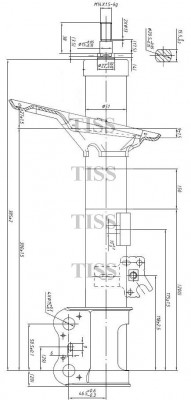 Chery Tiggo(T11)/Omoda C5 DCT7/Rav 4 00-05 - амортизатор передний левый JAS0031 JUST DRIVE
