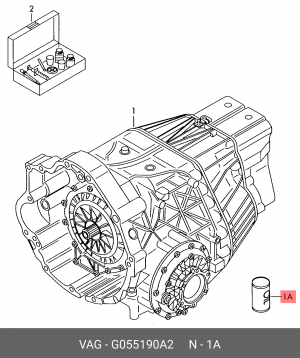 VAG Масло трансмиссионное заднего моста G 055 190 A2 VAG