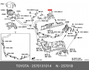 Клапан Подачи вторичного воздуха TLCP 150 №2 25701-31014 TOYOTA