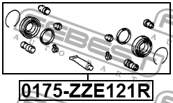 Toyota Vista Ремкомплект заднего суппорта 0175-ZZE121R FEBEST