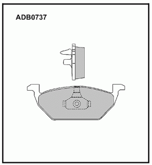 Колодки тормозные (Колодки тормозные дисковые) ADB0737 ALLIED NIPPON