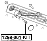 Hyundai/Kia болт сход/развала комлпект 1298-001-KIT FEBEST