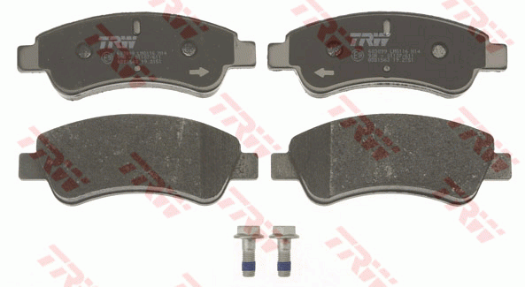 Peugeot 207 колодки тормозные передние GDB1563 TRW