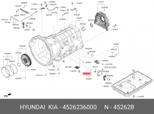HYUNDAI/KIA Кольцо уплотнительное 4526236000 HYUNDAI KIA